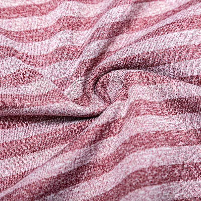 ผ้าฝ้าย 100% โพลีเอสเตอร์ CD stripes Single Jersey